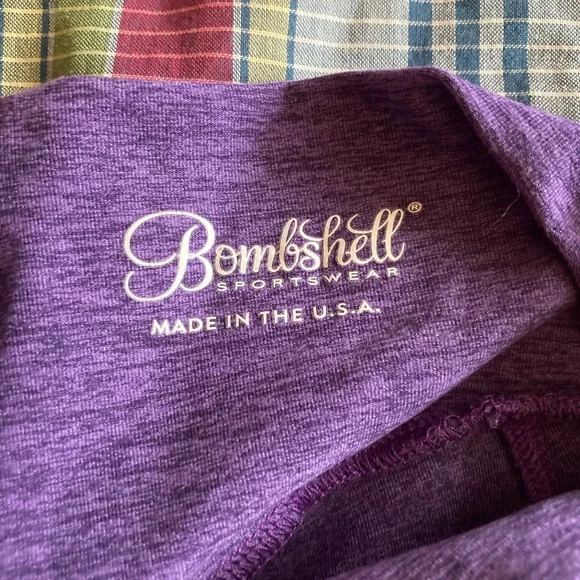 Bombshell Sportswear Purple High-Waisted Leggings - Picture 4 of 5